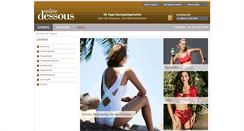 Desktop Screenshot of onlinedessous.at